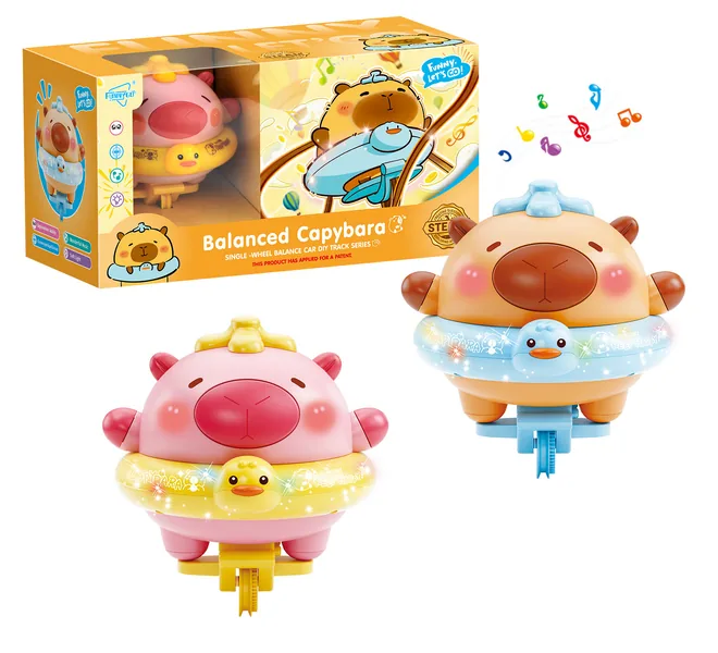 TW307363 Factory Hot Selling Light-up Balanced Capybara Unicycle Tumb