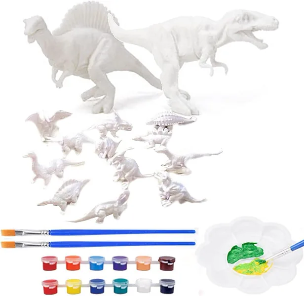 TW268950 Dinosaur Toys for Kids 2 in 1 Dinosaurs Painting Kits and Pu