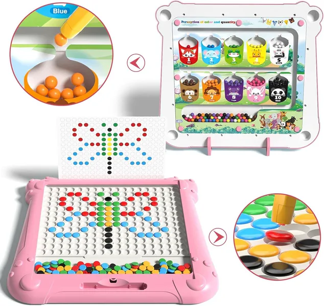 TW287953 Montessori Educational Plastic Magnetic Drawing Board Toddle