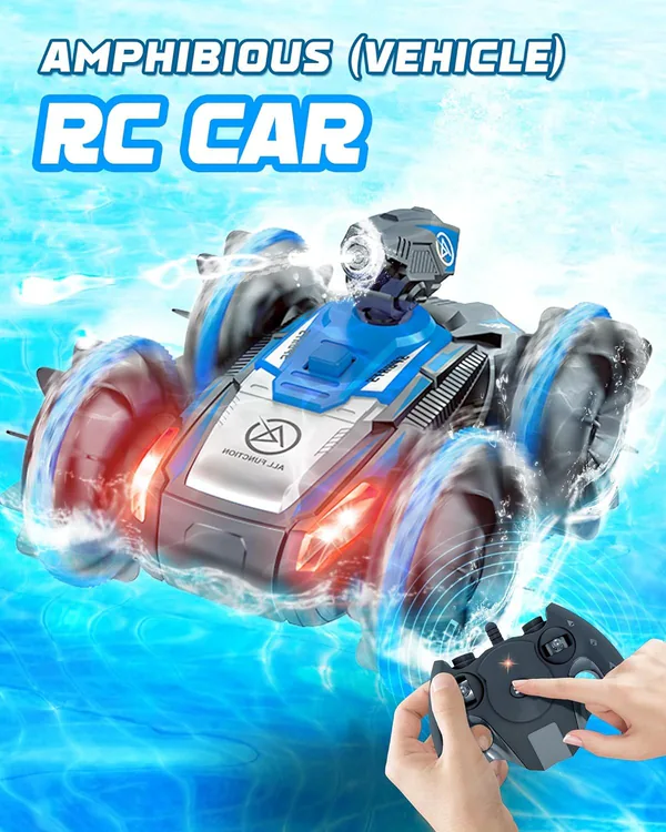 TW305855 Remote-Control Car RC Boat for Kids RC Stunt Car with Water