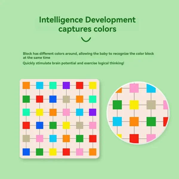 TW305489 New Concept Montessori Educational Color Capture Wooden Puzz