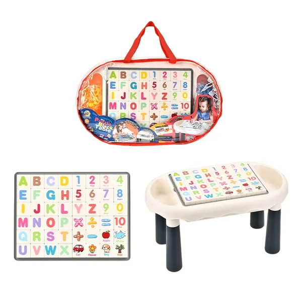 TW309267 2 in 1 Multi-function Drawing Board Building Blocks Table Ch