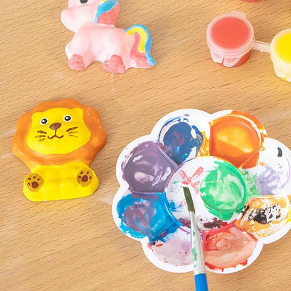 TW307400 DIY Dinosaur Painting Kit for Kids Plaster Painting Figurine
