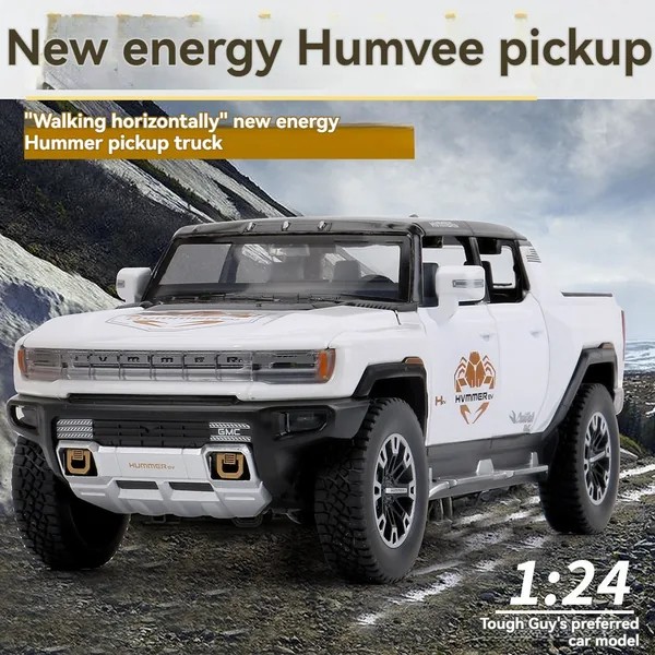 TW301045 Diecast Toys HUMMER PICKUP Metal Car Model Kid Cars Collecti
