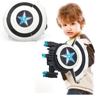 Dart Shooting Shield Blaster with Light-up Soft Bullet Gun