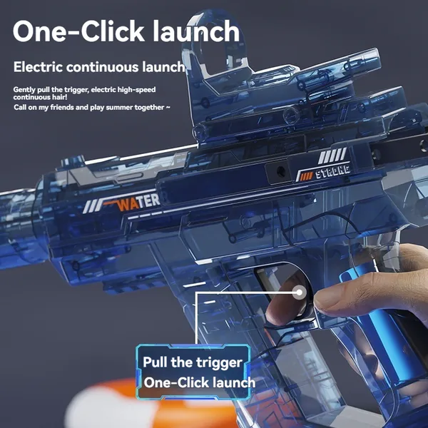 TW342984 UZI Electric Water Guns Automatic Water Gun Blaster with Muz