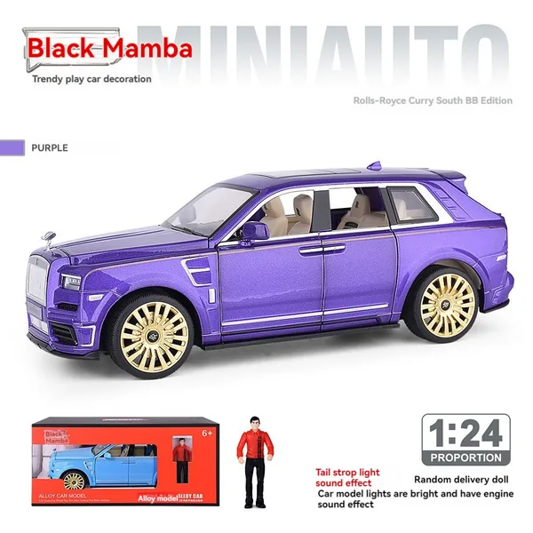 TW301051 1:24 Scale Diecast Toys Cul-linan Car Toys Metal Model for C