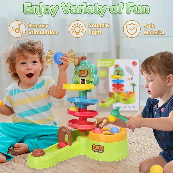 TW305023 Baby Toddler Montessori Toys Hammer Pound Ball Toy Shoot Bal