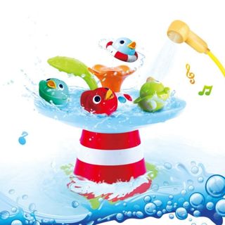 Baby Bath Toys Floating Sprinkler Duck Musical Shower Play Set