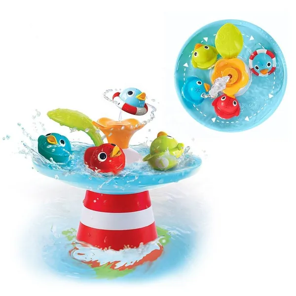TW114918 Baby Bath Toys Floating Kid Bath Toys Sprinkler Duck Toys Mu