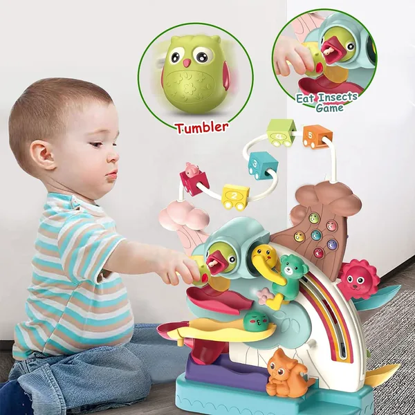 TW287262 5 in 1 Toys for Kids Car Ramp Toy Basketball Shooting Game W