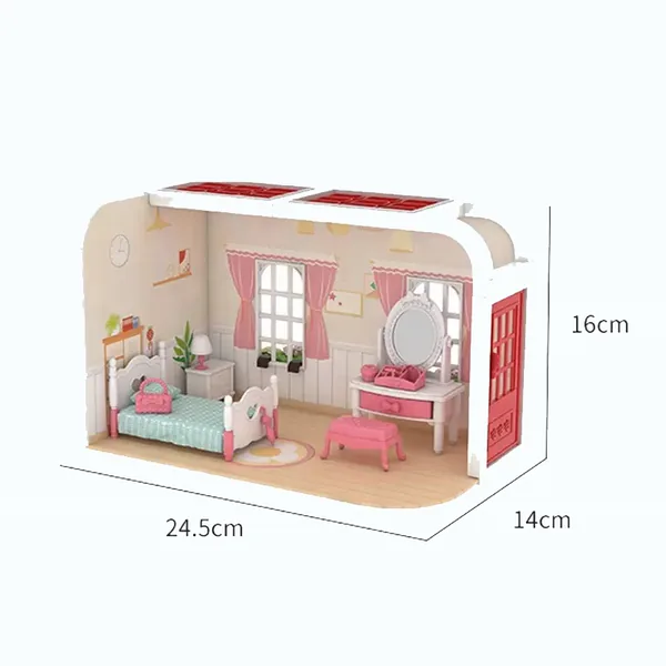 TW261000 Kids Educational Toys DIY Kids Fun Plastic Diy Furniture Bed