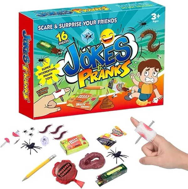 TW316536 Prank Kit Funny Gag Gifts Joke Box Practical Jokes Perfect P