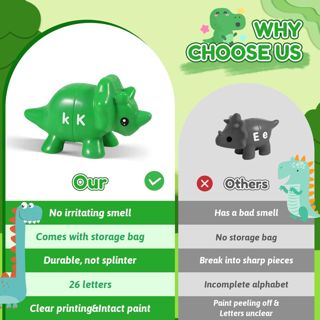 Dinosaur Alphabet Matching Toy ABC Letter Learning Set