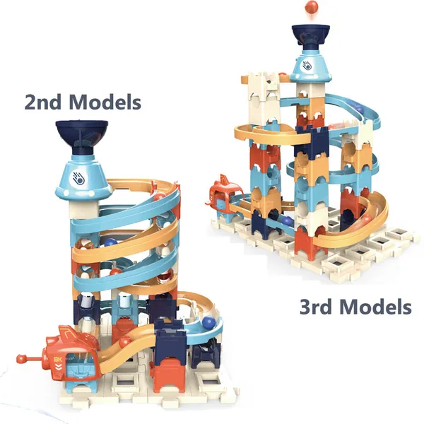 TW274003 Kids Building Block Ejection Ball Run Toy Set with 3 Changea