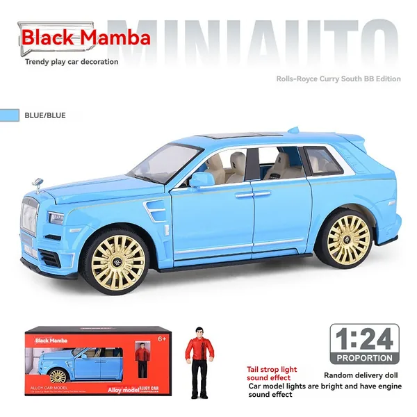 TW301051 1:24 Scale Diecast Toys Cul-linan Car Toys Metal Model for C