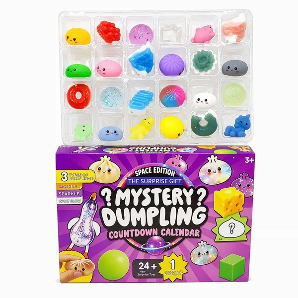 TW350808 Mystery Dumpling Fidget Squishy Blind Box Cute Hole Poking S