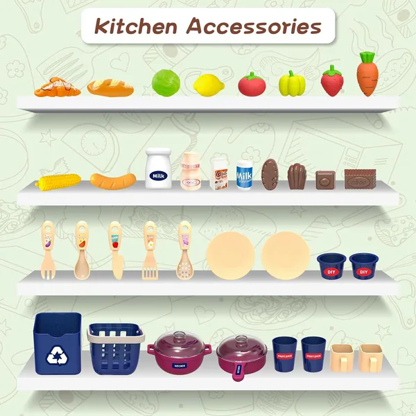 TW283809 Kitchen Set Toy with Realistic Steam and Light-up Toys Prete