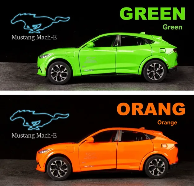 TW301049 1:24 Big Size Diecast Toys F-ord Mus-tang Mach-E Car Toys Me