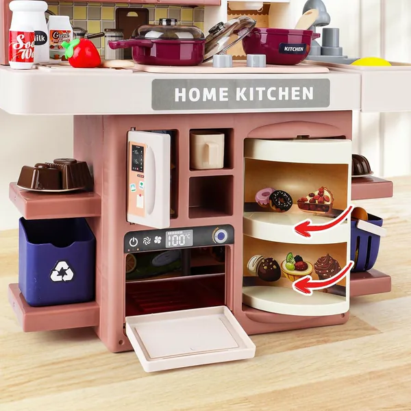 TW283809 Kitchen Set Toy with Realistic Steam and Light-up Toys Prete