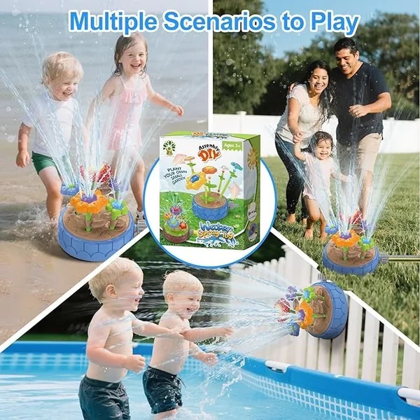 TW334372 DIY Flowers Water Sprinklers Outdoor Toy Durable and Fun Kid