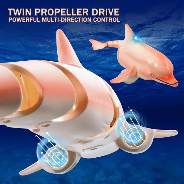 TW305031 2.4G RC Dolphin Toy Remote Control Shark Pool Toy Animals Rc