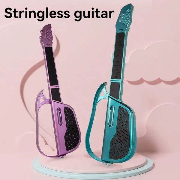 TW338641-Toy Stringless Smart Guitar Hundreds of Instrument Sounds Toy Gu