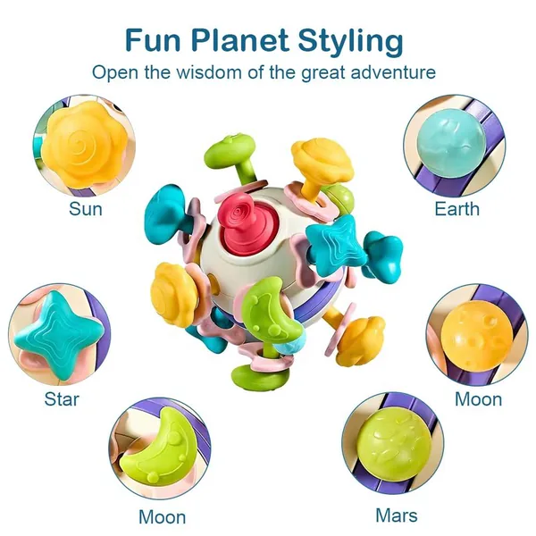 TW286411 4 in 1 Baby Sensory Toys Infant Chew Rattles Newborn Toddler