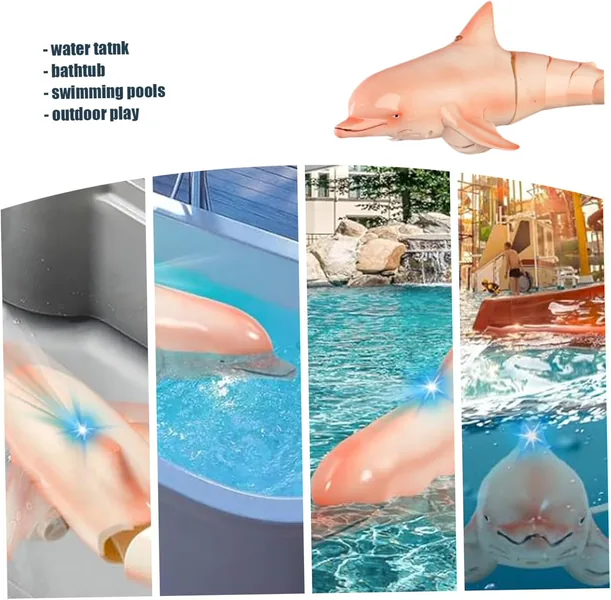TW305031 2.4G RC Dolphin Toy Remote Control Shark Pool Toy Animals Rc
