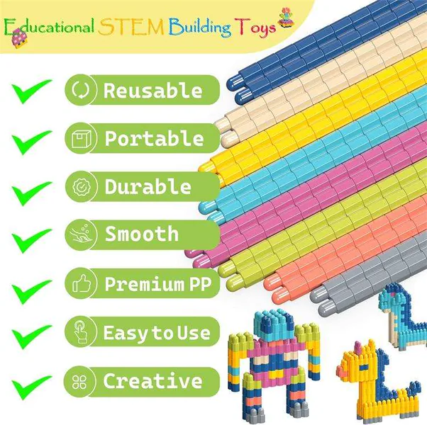 TW295533 Preschool Kindergarten Toys 320pcs Building Blocks Set STEM
