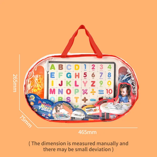 TW309267 2 in 1 Multi-function Drawing Board Building Blocks Table Ch