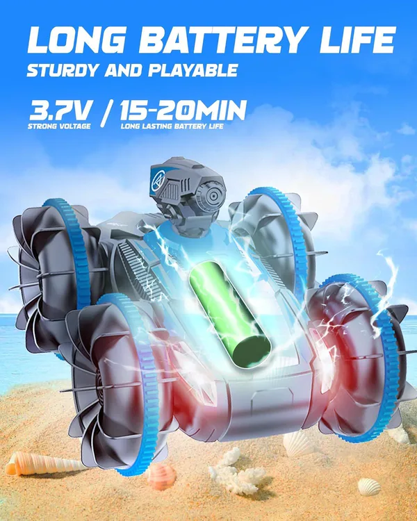 TW305855 Remote-Control Car RC Boat for Kids RC Stunt Car with Water
