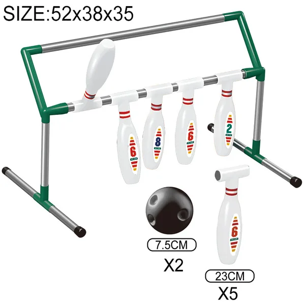 TW304613 Kids Bowling Racks Set Indoor and Outdoor Games With Light-u