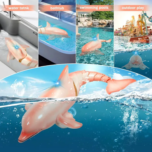 TW305031 2.4G RC Dolphin Toy Remote Control Shark Pool Toy Animals Rc