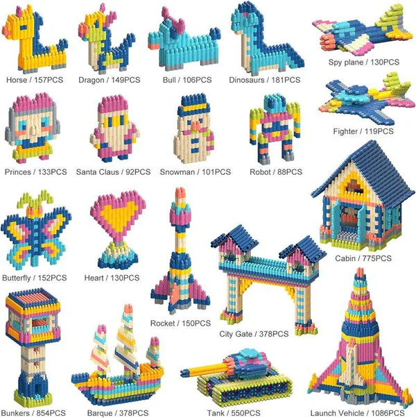 TW295534 Custom Educational STEM 400pcs Building Blocks Toys Set DIY