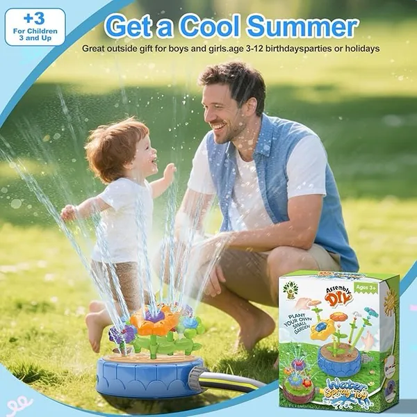 TW334372 DIY Flowers Water Sprinklers Outdoor Toy Durable and Fun Kid