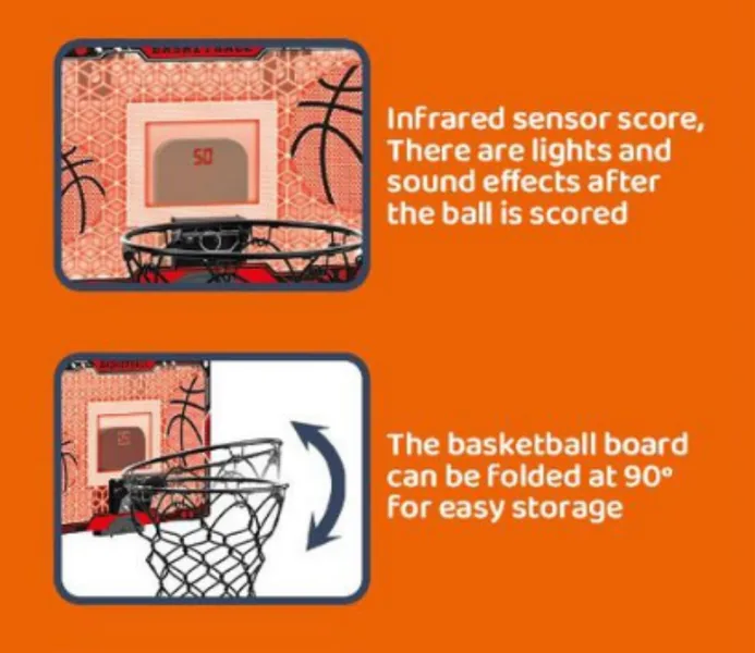 TW305085-Toy Foldable Electronic Scoring Basketball Frame Basketball Boar