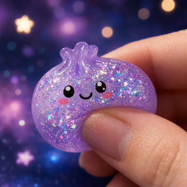 TW350808 Mystery Dumpling Fidget Squishy Blind Box Cute Hole Poking S