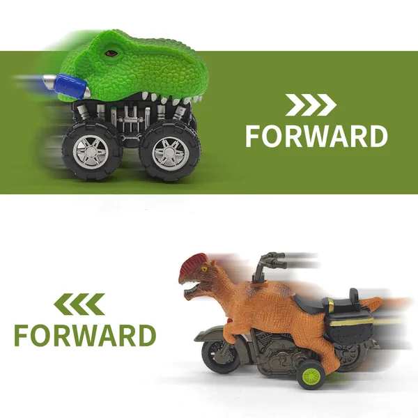TW271351 Portable Pull Back Dinosaur Car Storage Toy Carrier With Lig