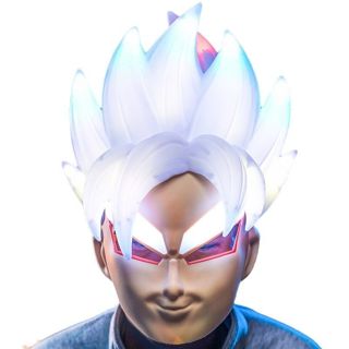 Light-Up PVC Boys' Wearable Full-Face Cosplay Helmet Mask