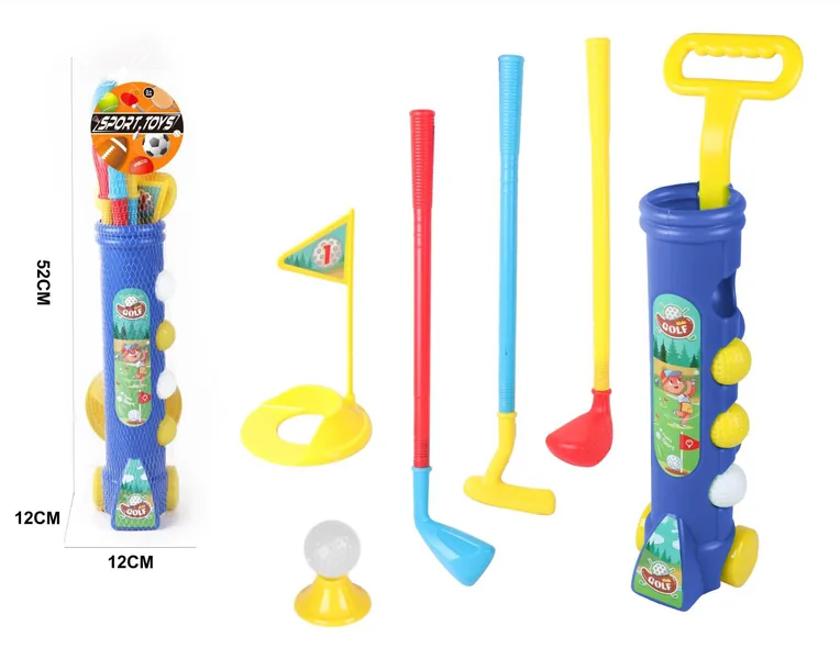 TW304965-Toy Mini Golf Club Set Plastic Outdoor Exercise Toy with Golf Ca