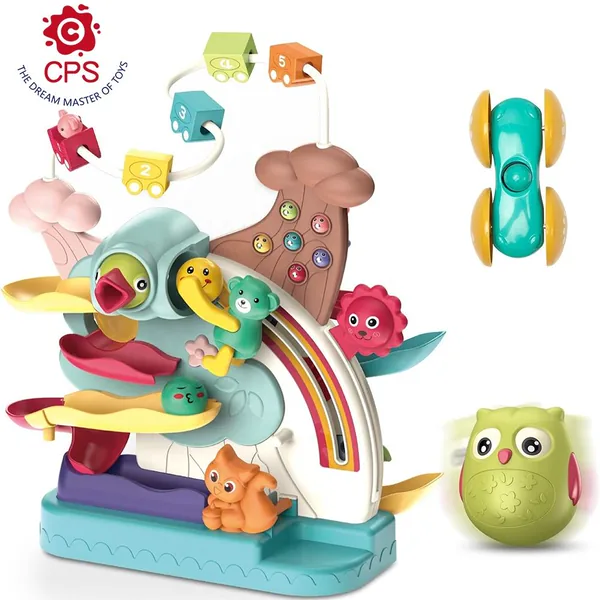TW287262 5 in 1 Toys for Kids Car Ramp Toy Basketball Shooting Game W