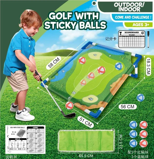 TW305764-Toy High Quality Golf Toy Set Golf Sticky Ball Indoor Outdoor Po
