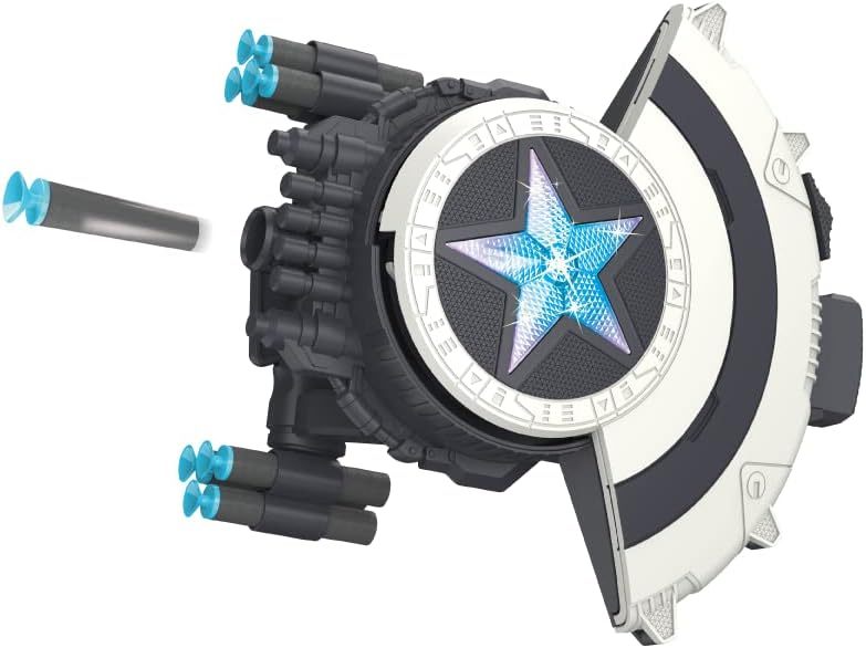 TW304606 Dart Shooting Shield Blaster with Light-up Toys Soft Bullet