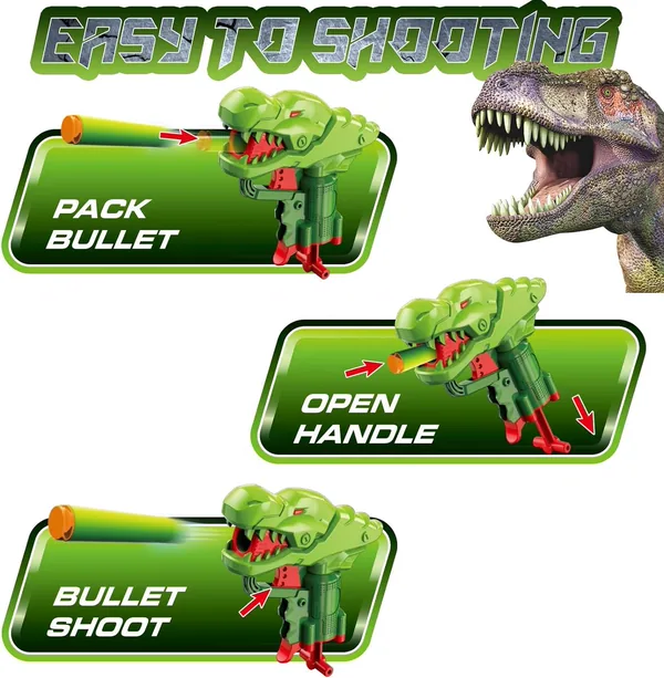 TW283324 Mini Dinosaur Foam Dart Blaster