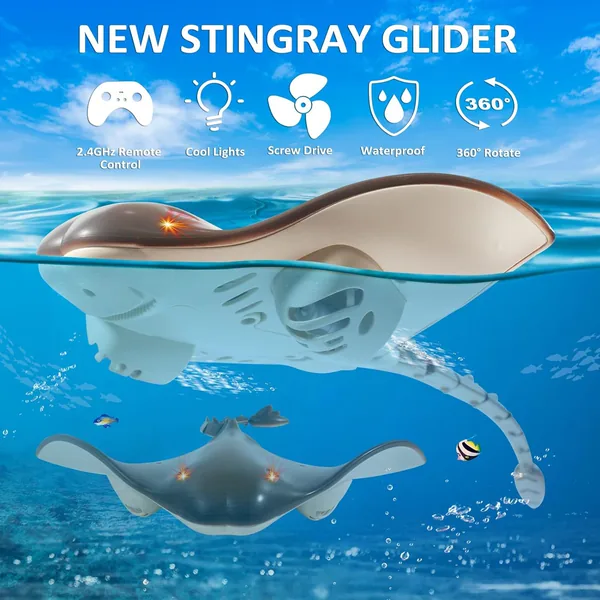 TW305027 Remote Control Shark Toy Animals for Kids RC Shark for Pool