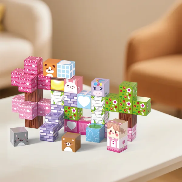 TW341104 40pcs Magnetic Building Blocks Stacking Toys for Kids Learni