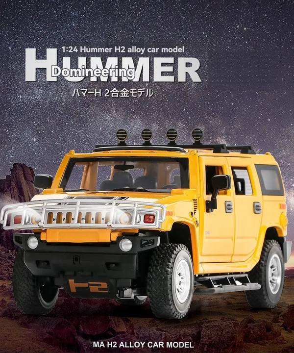 TW301047 1:24 Scale Diecast Toys HUMMER Car Toys Metal Model Collecti