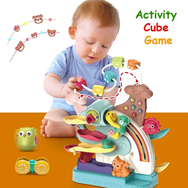 TW287262 5 in 1 Toys for Kids Car Ramp Toy Basketball Shooting Game W