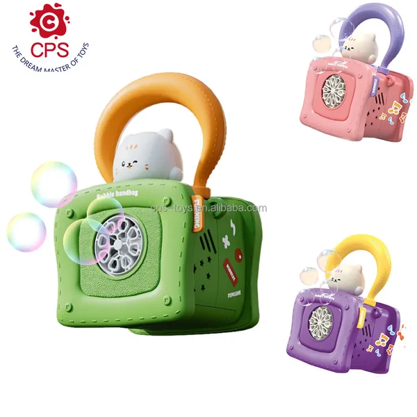TW306016 Kitten Machine Bubble Gun for Kids with Music Light-up Plast